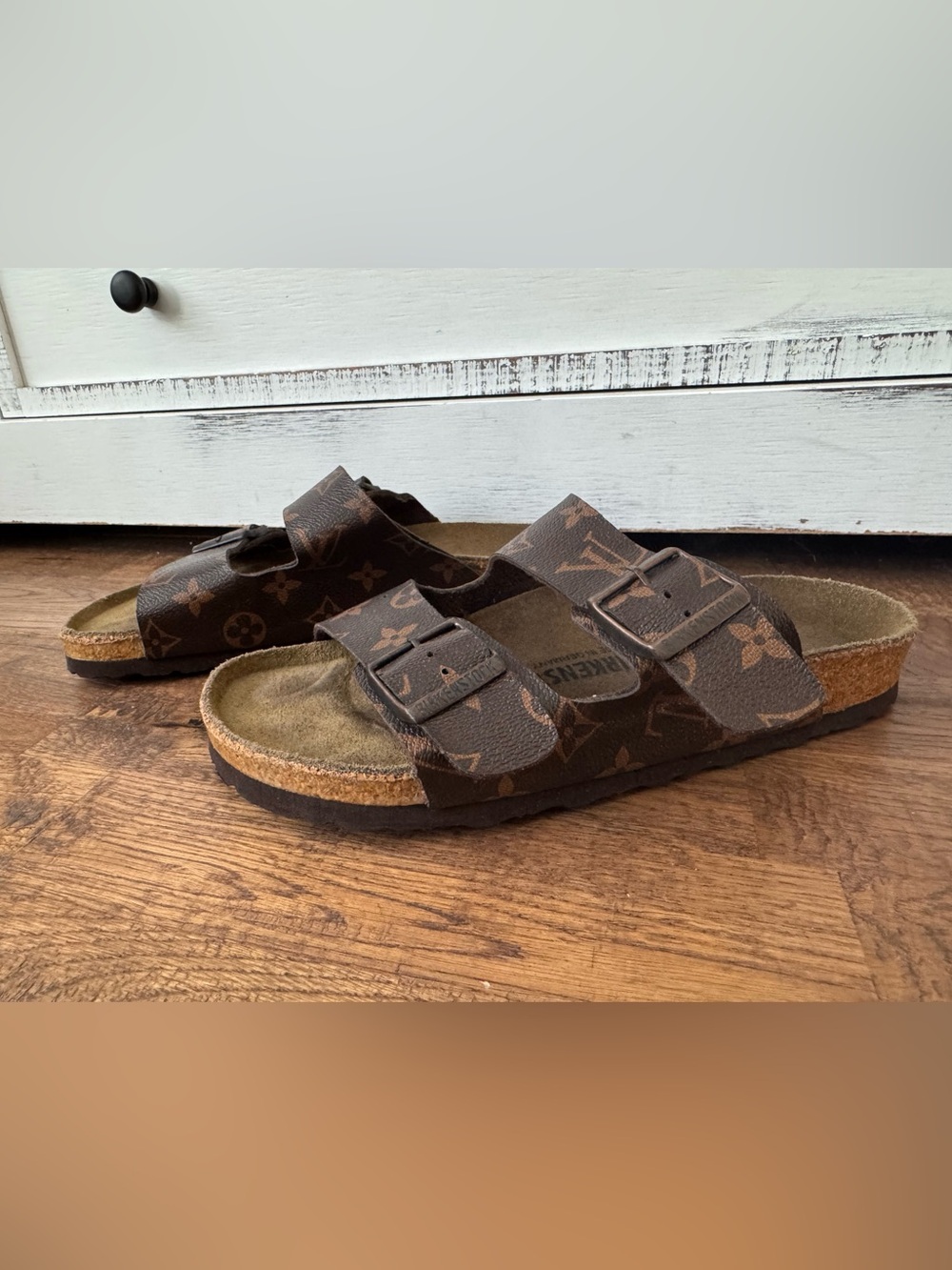 Birkenstock Arizona Custom Louis Vuitton Sandals Size 40 Women's 9 - Picture 3 of 11